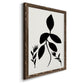 Silhouette Garden I - Barnwood Framed Canvas Print