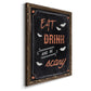 Be Scary - Barnwood Framed Canvas Print