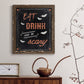 Be Scary - Barnwood Framed Canvas Print
