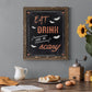 Be Scary - Barnwood Framed Canvas Print
