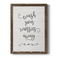 Wash Worries - Barnwood Framed Canvas Print