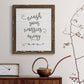 Wash Worries - Barnwood Framed Canvas Print