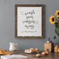 Wash Worries - Barnwood Framed Canvas Print