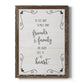 Six Feet - Barnwood Framed Canvas Print