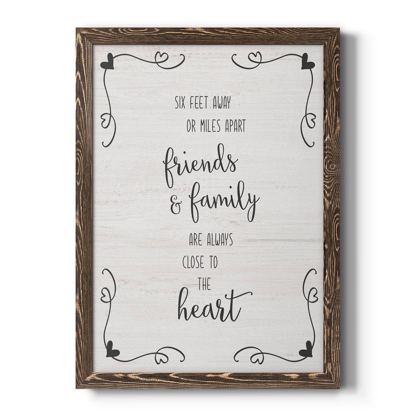 Six Feet - Barnwood Framed Canvas Print