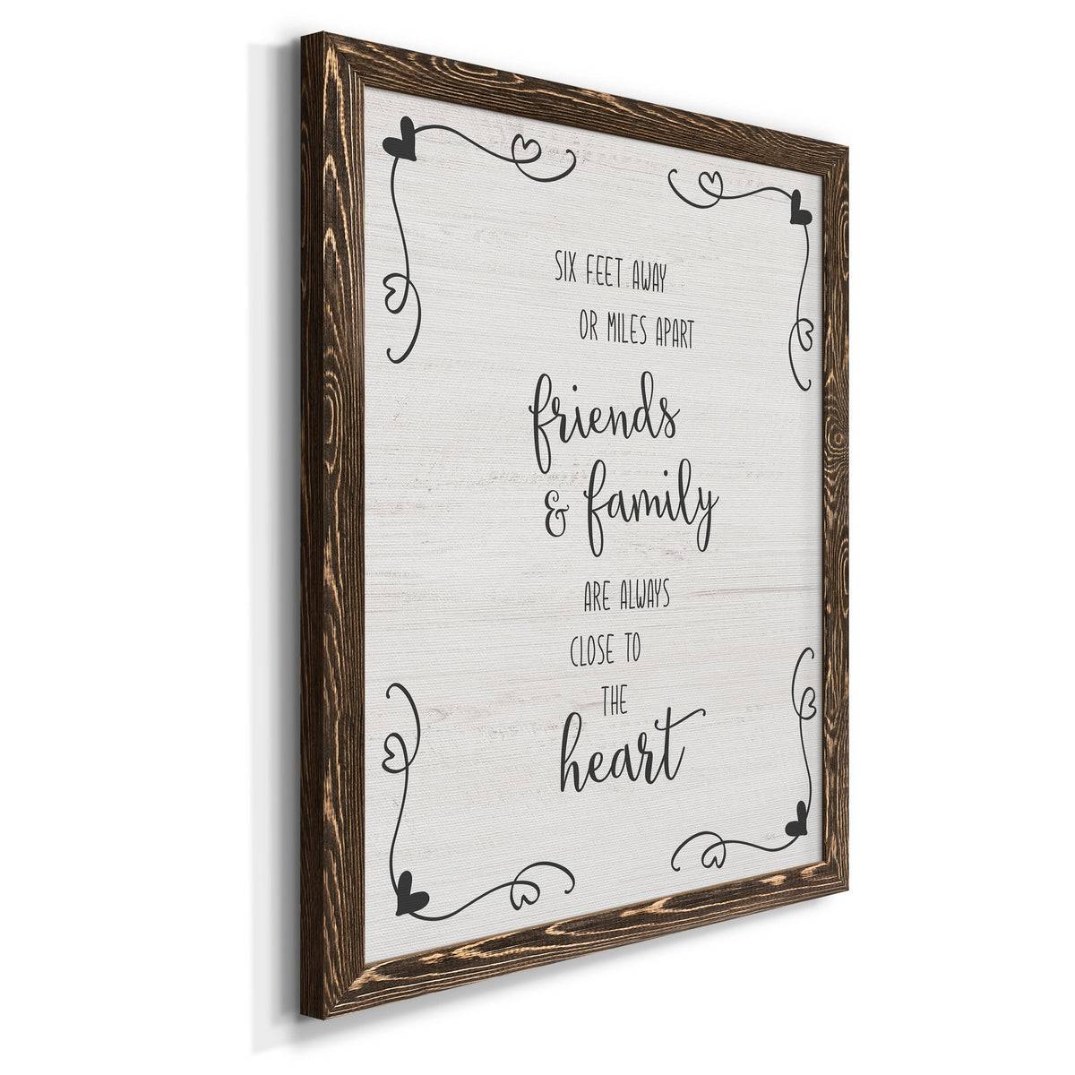 Six Feet - Barnwood Framed Canvas Print
