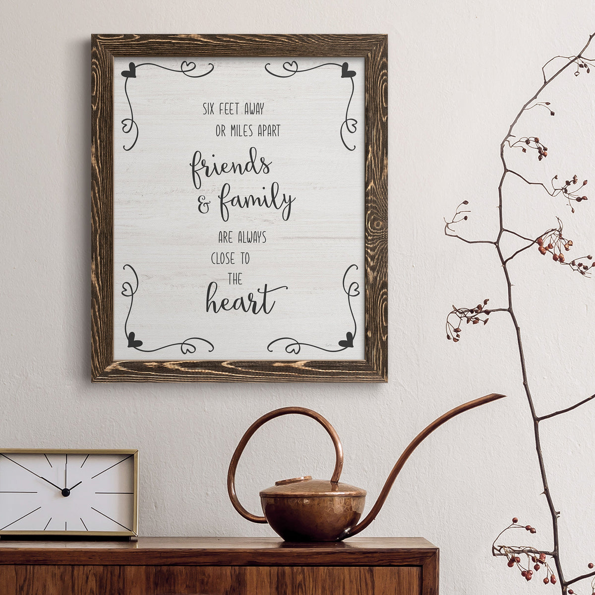 Six Feet - Barnwood Framed Canvas Print