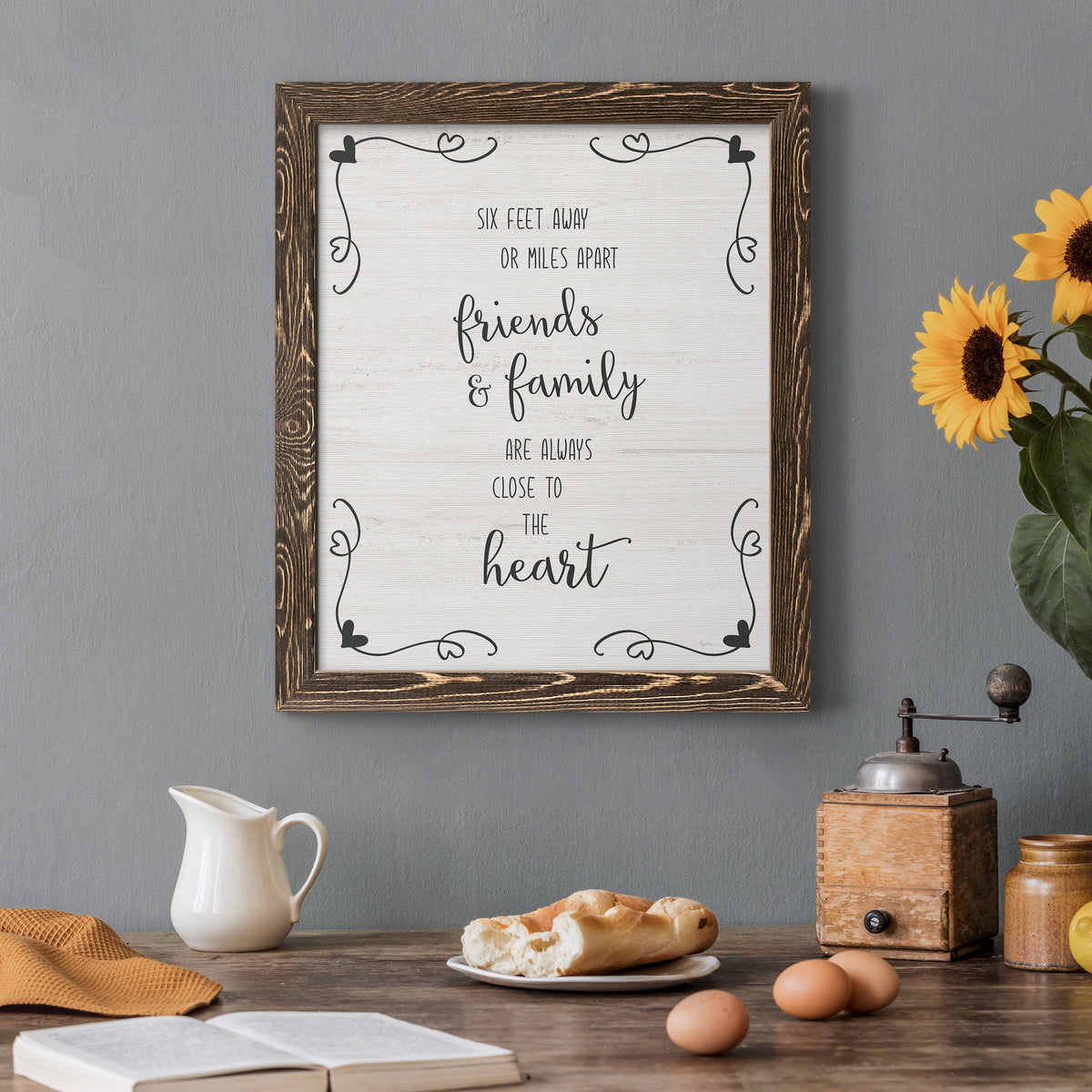 Six Feet - Barnwood Framed Canvas Print