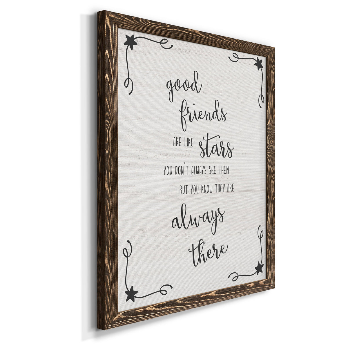 Always There - Barnwood Framed Canvas Print