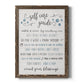 Guide to Self Care - Barnwood Framed Canvas Print