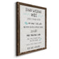 Stay Safe Rules - Barnwood Framed Canvas Print