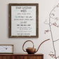 Stay Safe Rules - Barnwood Framed Canvas Print