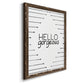 Hello Gorgeous - Barnwood Framed Canvas Print