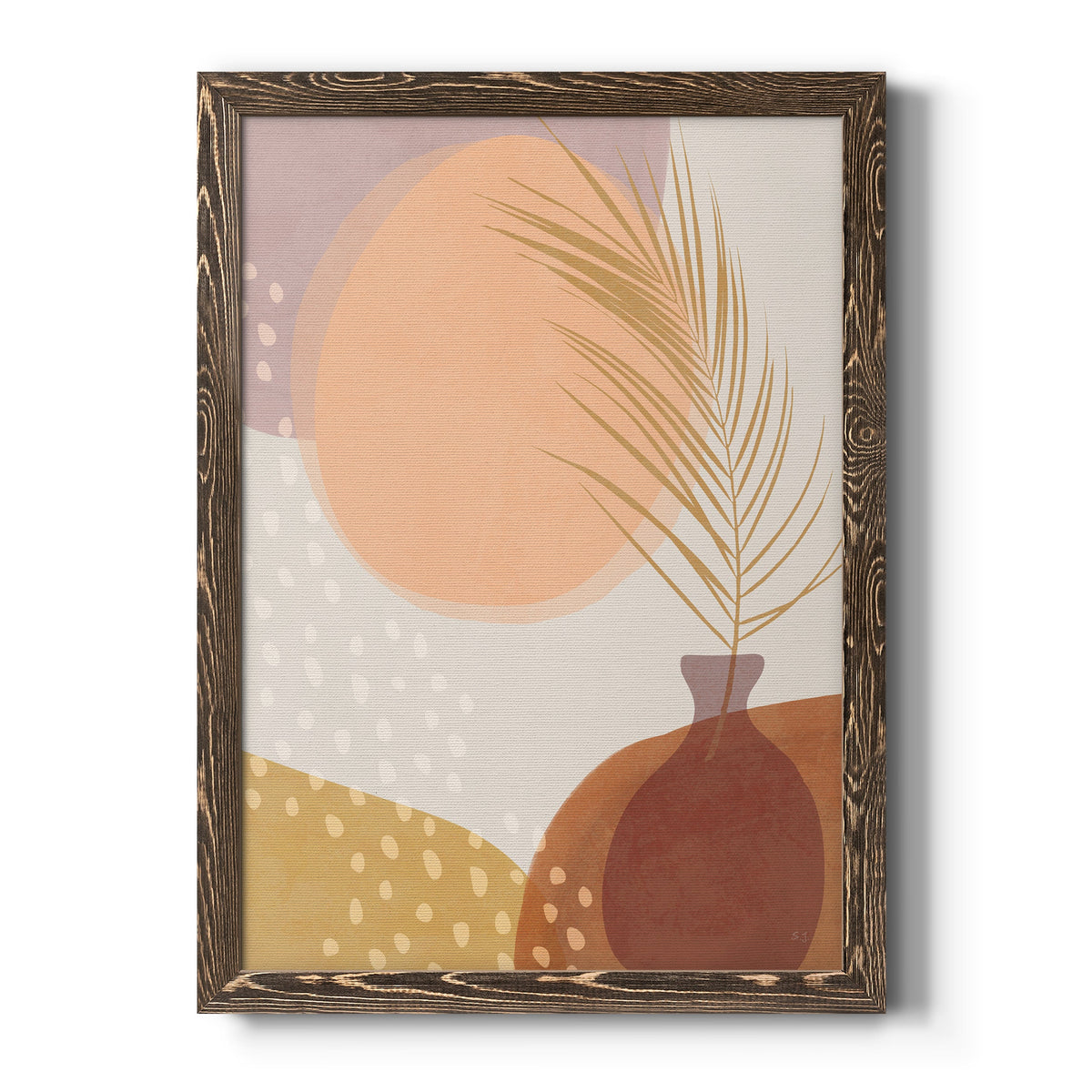 Sedona Sunset - Barnwood Framed Canvas Print