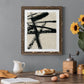 Lines Crossed III - Barnwood Framed Canvas Print