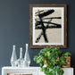 Lines Crossed III - Barnwood Framed Canvas Print