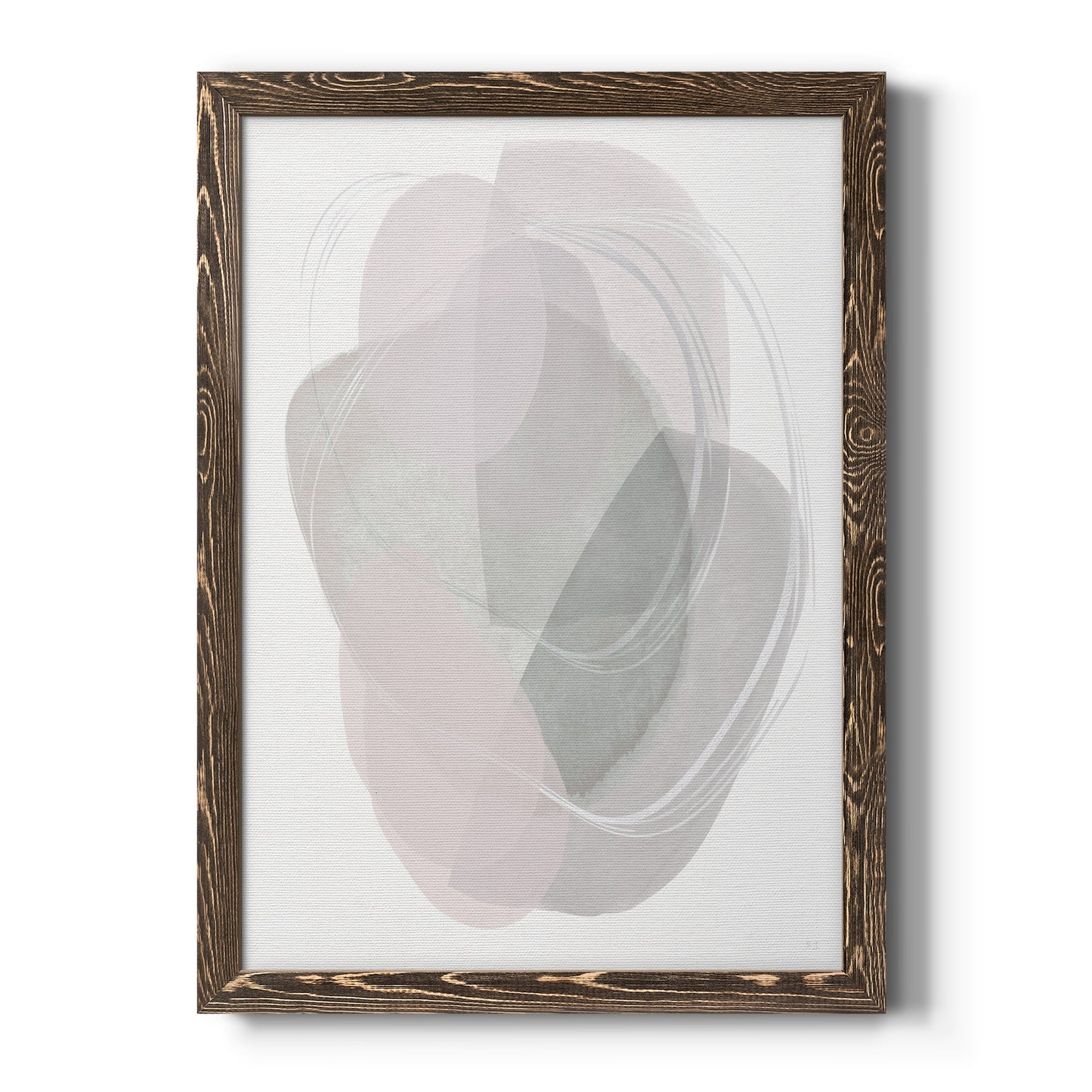 River Jewels II - Barnwood Framed Canvas Print