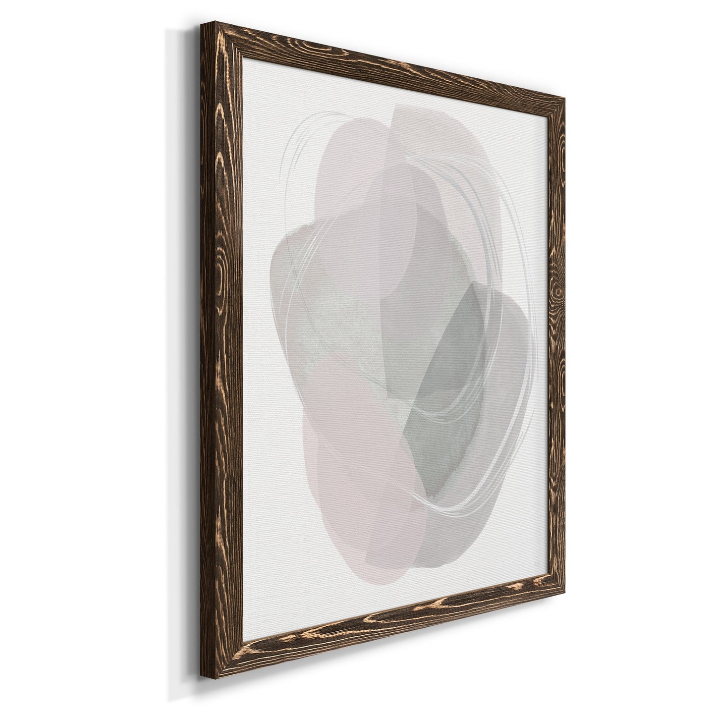 River Jewels II - Barnwood Framed Canvas Print