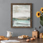 Summer Teal I - Barnwood Framed Canvas Print