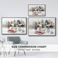 Christmas Chalet Collection A - Floater Framed Canvas Print
