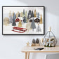 Christmas Chalet Collection A - Floater Framed Canvas Print