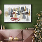 Christmas Chalet Collection A - Floater Framed Canvas Print