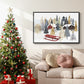 Christmas Chalet Collection A - Floater Framed Canvas Print