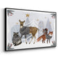 Cozy Christmas Collection A - Floater Framed Canvas Print
