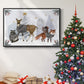 Cozy Christmas Collection A - Floater Framed Canvas Print