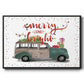 Christmas Cars Collection A - Floater Framed Canvas Print