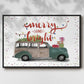 Christmas Cars Collection A - Floater Framed Canvas Print