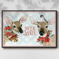 Deer Christmas Collection A - Floater Framed Canvas Print