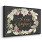 Gilded Christmas Collection A - Floater Framed Canvas Print