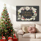 Gilded Christmas Collection A - Floater Framed Canvas Print