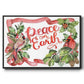 Cardinal Holly Christmas Collection A - Floater Framed Canvas Print