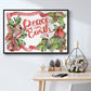 Cardinal Holly Christmas Collection A - Floater Framed Canvas Print