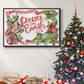 Cardinal Holly Christmas Collection A - Floater Framed Canvas Print