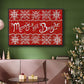 Fair Isle Snowflake I - Floater Framed Canvas Print