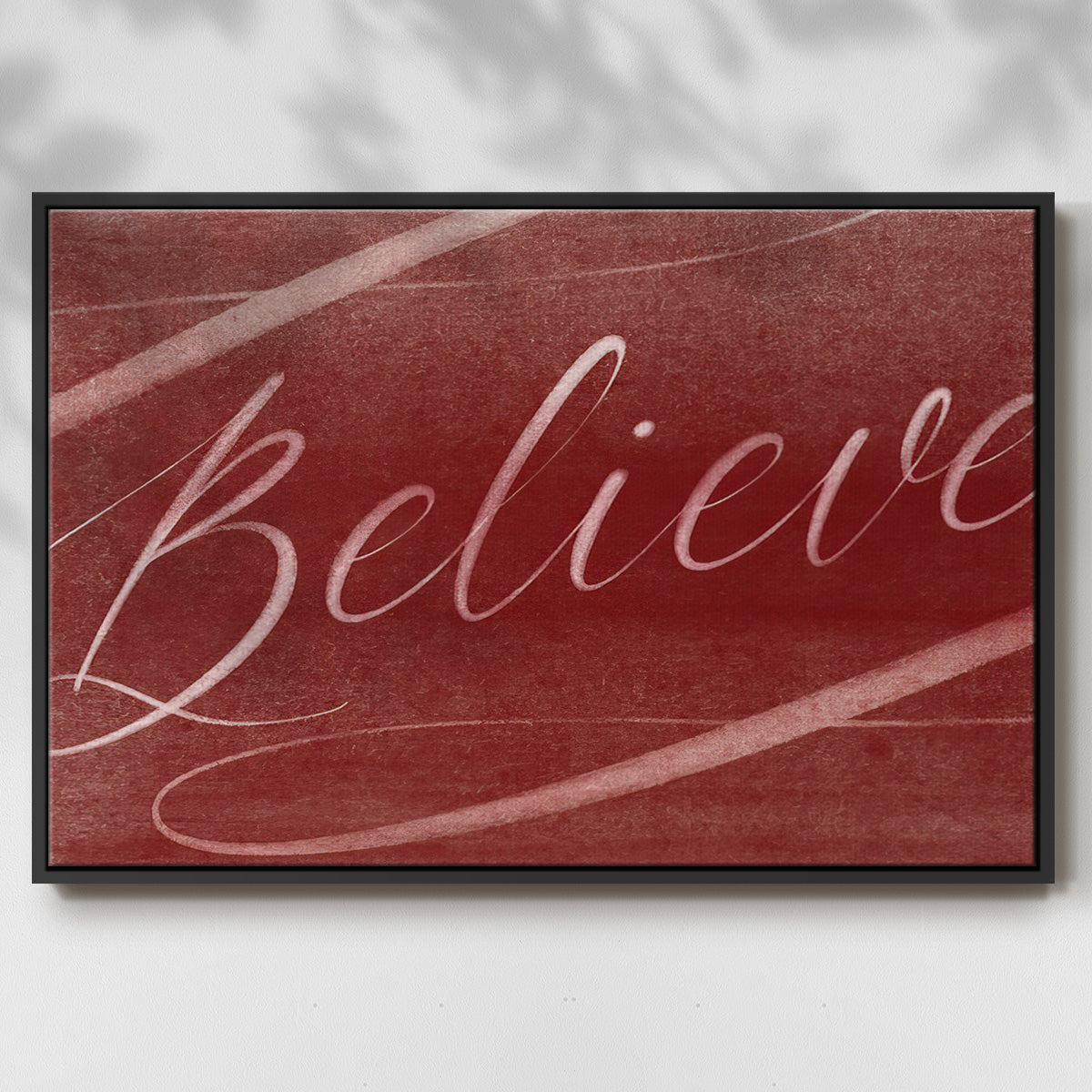 Believe - Floater Framed Canvas Print
