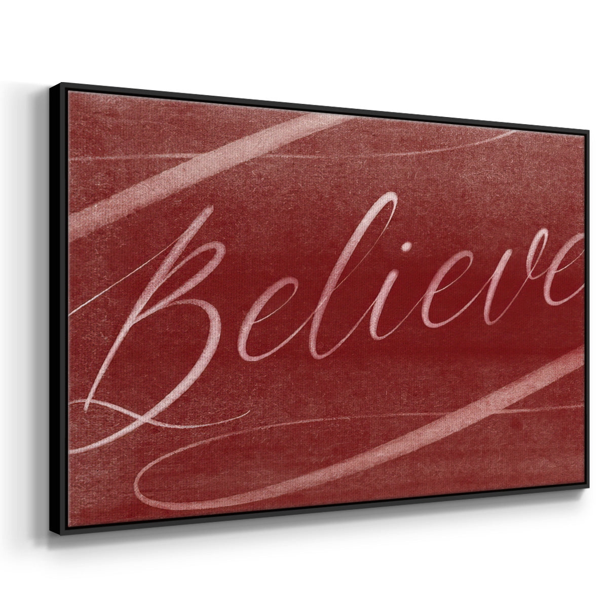 Believe - Floater Framed Canvas Print