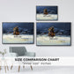 Bringing Christmas Home - Floater Framed Canvas Print