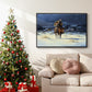 Bringing Christmas Home - Floater Framed Canvas Print
