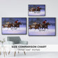 Christmas Rush - Floater Framed Canvas Print