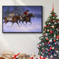 Christmas Rush - Floater Framed Canvas Print