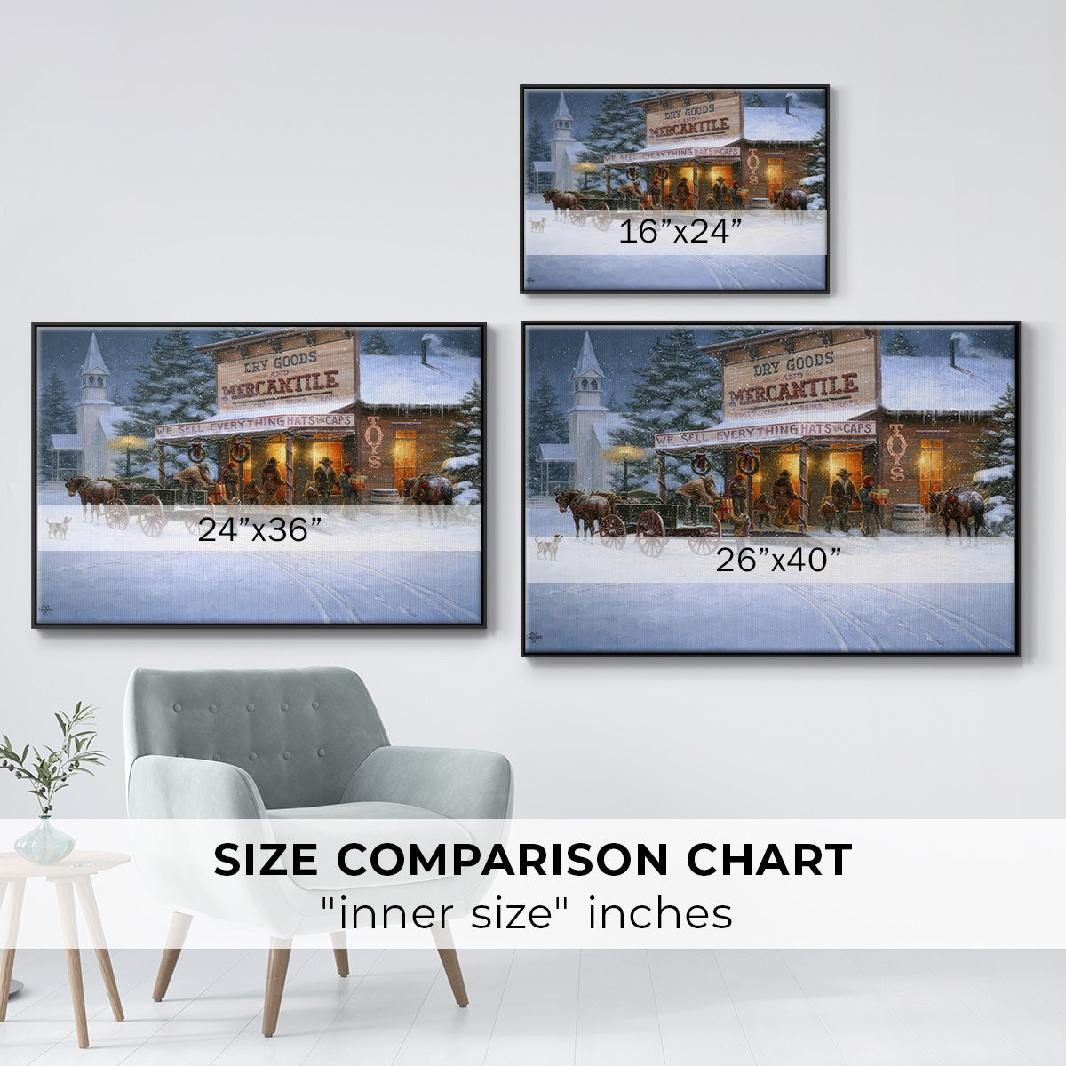 Christmas Wishes - Floater Framed Canvas Print