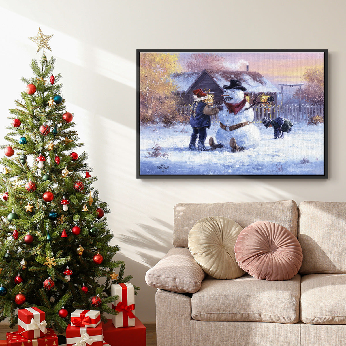 Gonna Be in Trouble - Floater Framed Canvas Print