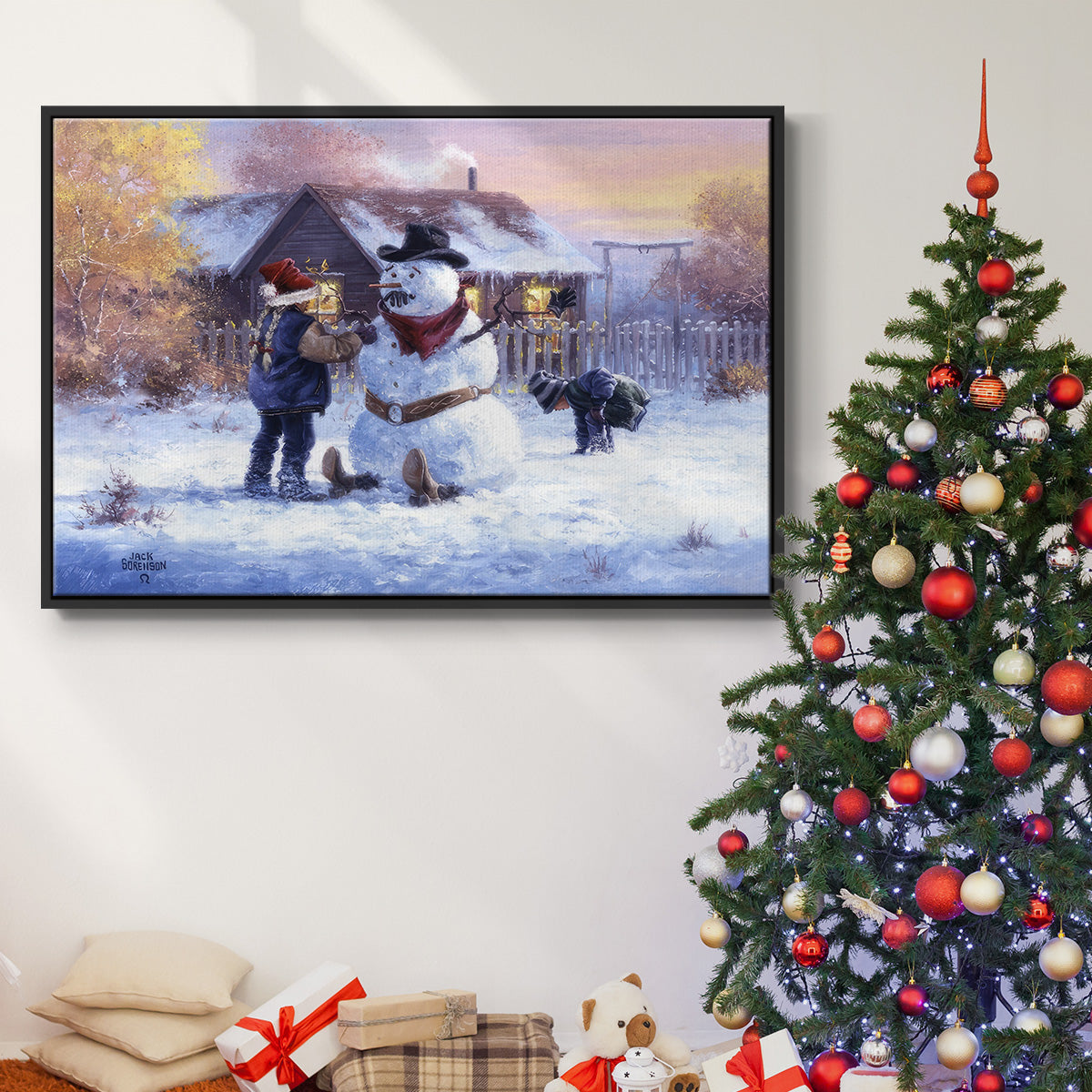 Gonna Be in Trouble - Floater Framed Canvas Print