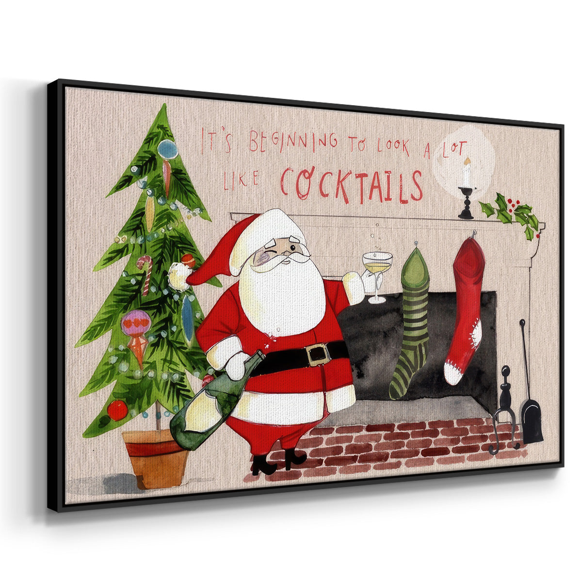 Get Blitzened Collection A - Floater Framed Canvas Print