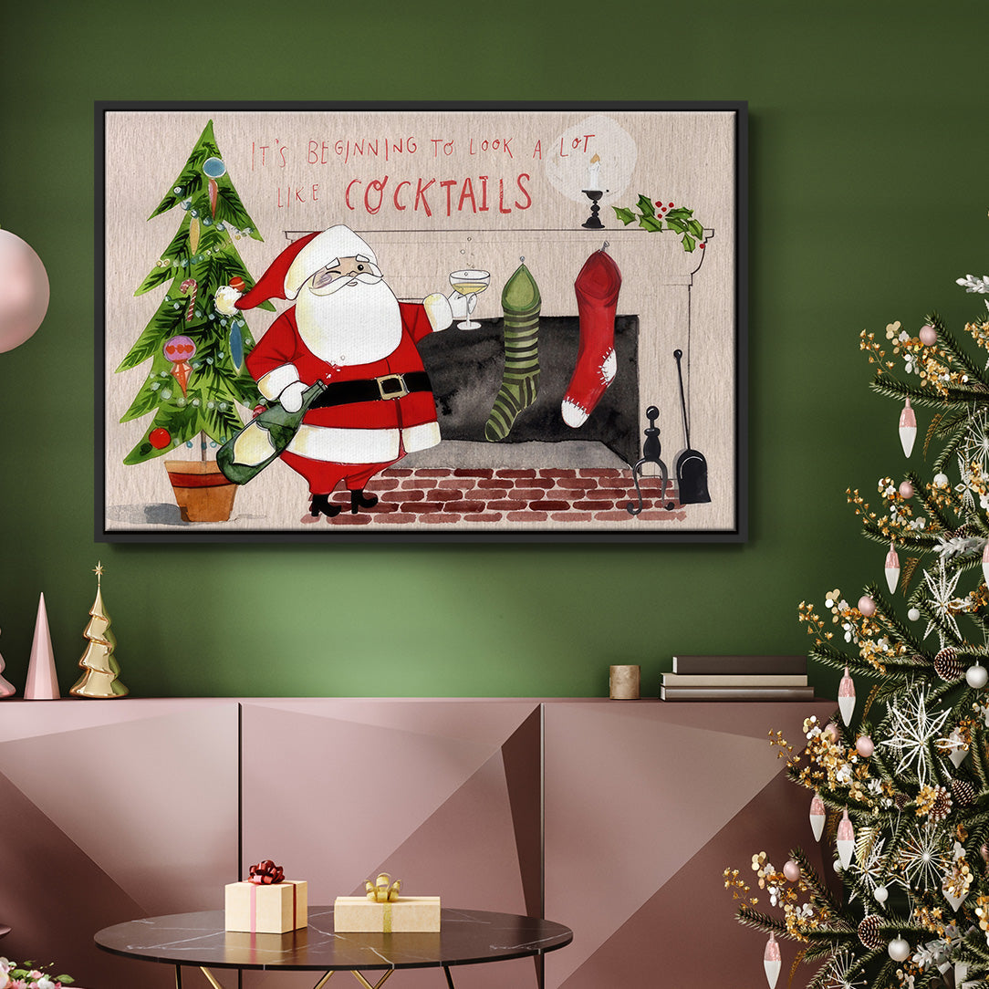 Get Blitzened Collection A - Floater Framed Canvas Print