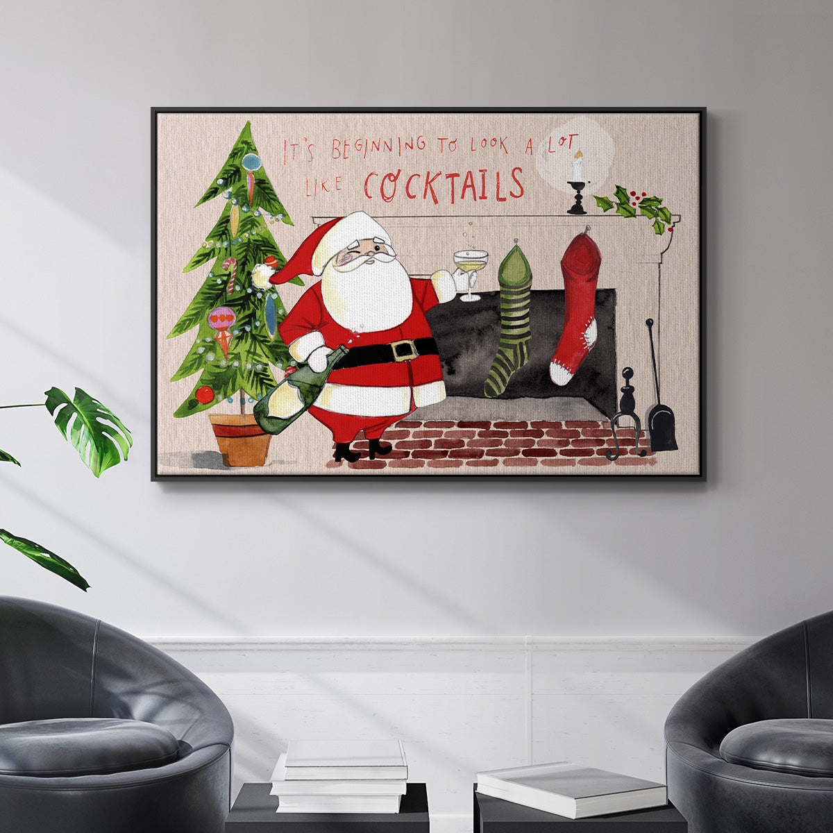 Get Blitzened Collection A - Floater Framed Canvas Print